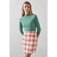Lk bennett Sk Lotta Check Mini Red Check Größe: 38 | Miniröcke Outlet | Damen | Rot