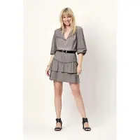 Dante6 D6chia Eyelet Mini Skirt Warm Grey Größe: 36 | Miniröcke Outlet | Damen | Grau