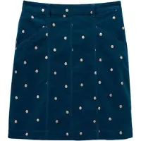 White Stuff Josie Velvet Embroidered Skirt Mid Teal Größe: 22 | Miniröcke Outlet | Damen | Cyan