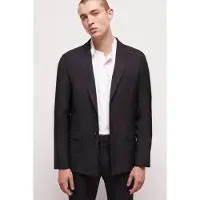 The Kooples Satin Lapel Crossed Jacket Black Größe: 46 | Blazer Outlet | Herren | Schwarz