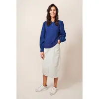 White Stuff Penny Midi Skirt Mid Grey Größe: 24 | Midiröcke Outlet | Damen | Grau