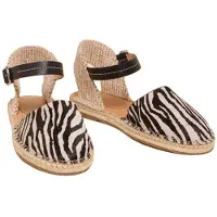 White Stuff Buttercup Leather Espadrille Black Print Größe: 6 | Espadrilles Outlet | Damen | Schwarz