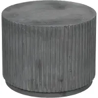 Broste Copenhagen Rillo Podium Ø56XH42CM - grau