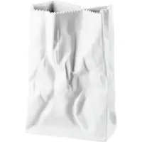 Rosenthal Do not litter Tütenvase 18 cm Weiss matt