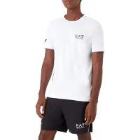 Emporio Armani für Herren. 8NPT22_PJEMZ Tennis Ventus7 weißes T-shirt (S), Sportlich, Tennis/Padel, Multisport, Polyamid, Kurzarm