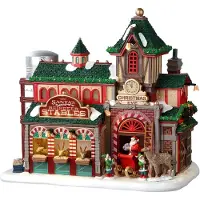Lemax Der Rentierstall des Weihnachtsmanns B/O (4.5V) Weihnachtshaus (mix)