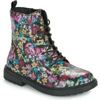 Geox Junior J Eclair Girl Biker/Amphibians Boots Black/Multicolor 35_Eu