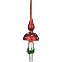 Décoris Peak Glas l8b8h31 cm rot/Farbe(n) Weihnachten (rood)