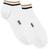 BOSS Sneakersocken "2P AS Uni stripe CC" Packung, 2er, mit geringeltem Abschluss