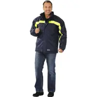 Planam Cosmic Jacke marine/gelb L XL
