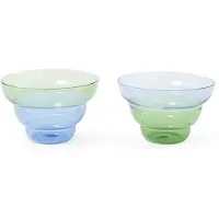 Pols Potten Snackschale Mizu Kiri Dark Blue (Set von 2)