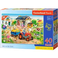 Castorland Life on the Farm 40 MAXI pcs, 40 Stück(e), Cartoons, 4 Jahr(e)
