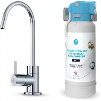 Dafi Filtersystem FLOW COMFORT D1 + Wasserhahn für gefiltertes Wasser, Chrom