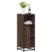 vidaXL Badschrank Braun Eichen-Optik 35x37,5x100 cm Holzwerkstoff