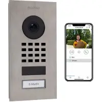 DoorBird WLAN-IP-Türsprechanlage D1101V, Edelstahl V2A, Unterputz