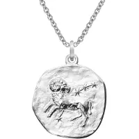 Trendor 51610-04 Sternzeichen Widder Ø 20 mm und Halskette 925 Silber