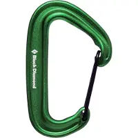 Black Diamond Miniwire Karabiner grün