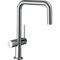 Hansgrohe Talis M54 Einhebel-Küchenmischer U 220, Geräteabsperrventil, 1-jet, 72807000, Farbe: Chrom