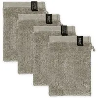 Schöner Wohnen Waschhandschuh "Sense", (Packung, 4 St., 4 Waschhandschuhe 16 x 21 cm)