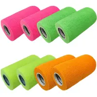 LisaCare selbsthaftende Pflasterrolle 10cmx4,5m - Neonfarben 8 St Bandage(s)