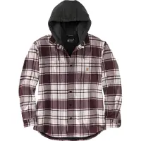 Carhartt Sweatjacke Flannel Fleece Lined Hooded Shirt Herren Elm-S