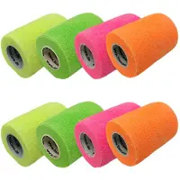 LisaCare selbsthaftende Pflasterrolle 7,5cmx4,5m - Neonfarben 8 St Bandage(s)