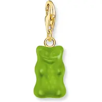 Thomas Sabo 2192-413-6 Charm-Anhänger Goldbären Grün vergoldet