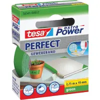 TESA extra Power Perfect Gewebeband grün, 2,75 m x 19 mm