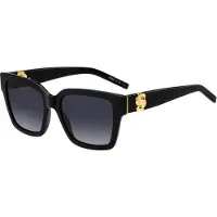 HUGO BOSS Sonnenbrille aus schwarzem Acetat mit goldfarbenen Double-B-Monogrammen Grösse ONESI