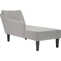 vidaXL Chaiselongue mit Rechter Armlehne Wolkengrau Stoff