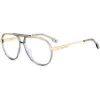 Dsquared2 D2 0113 Herren-Brille inkl. Gläser Vollrand Pilot Kunststoff-Gestell 58/12/145, Grau