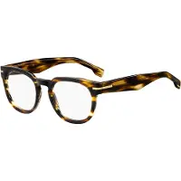 HUGO BOSS Boss 1719 Unisex-Brille inkl. Gläser Vollrand Eckig Acetat-Gestell 42.4/22/150, braun