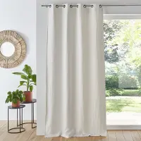 La redoute interieurs Blickdichter Vorhang Onega, Aufhängung Mit Ösen, Gewaschenes Leinen 270 x 250 cm