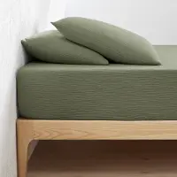 La redoute interieurs Fixleintuch Kumla Aus Baumwoll-musselin, Uni, Umschlag 30 Cm