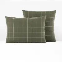 La redoute interieurs Flanell-kissenbezug Charlie, Khaki