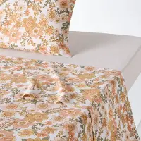 La redoute interieurs Bettlaken Rosemary, Baumwolle/leinen, Vorgewaschen