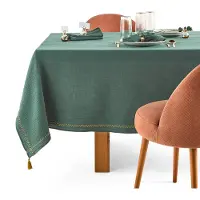 La redoute interieurs Tischdecke Kumla, Baumwollmusselin Mit Stickerei 150 x 300 cm