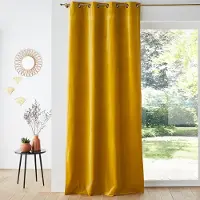 La redoute interieurs Vorhang Velvet Mit Ösen, Samt 350 x 135 cm
