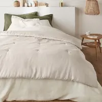 La redoute interieurs Gesteppte Tagesdecke Abella Aus Vorgewaschenem Leinen, Uni