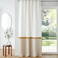 La redoute interieurs Vorhang Onega X Velvet Aus Leinen/samt, Verdeckte Schlaufen
