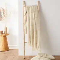 La redoute interieurs Karierte Decke Sarna, Mohair-optik