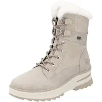 Remonte Damen Stiefelette mit Lammwoll-Futter und loser Einlage D2B73, Größe:37 EU, Farbe:Beige