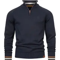 INDICODE JEANS Indicode Strickpullover Herren Baumwolle blau, XXL 761058-0005-09990