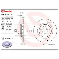 Brembo Bremsscheibe PRIME LINE 09.A738.14