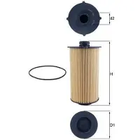 MAHLE ORIGINAL Ölfilter OX 1186D
