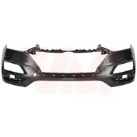 VAN WEZEL Stoßstange Stoßfänger für HYUNDAI Tucson (TL, TLE) Glatt Schwarz 8286570