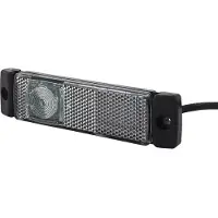 Hella 2PG 011 422-091 Positionsleuchte - Begrenzungsleuchte - Anhänger - Wohnwagen -LED - 24V - Anbau/Schraubanschluss - ADR/GGVS - Lichtscheibenfarbe