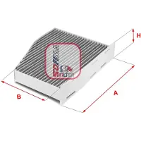 Sofima Innenraumluftfilter mit Aktivkohle S 4124 CA