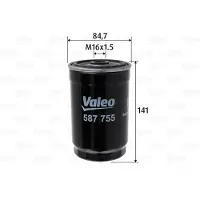 Valeo Kraftstofffilter [Hersteller-Nr. 587755] für Lancia, Land Rover, Alfa Romeo, Fiat