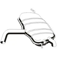VEGAZ Endschalldämpfer vs392erns hinten für VW